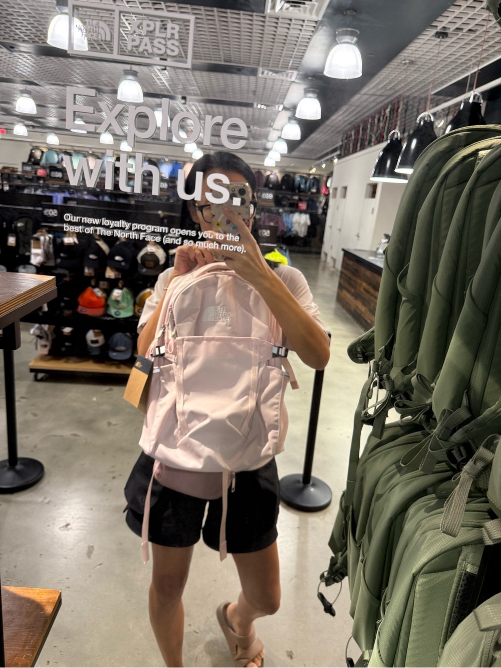 Brand New！The North Face Soft Pink Lightweight Daypack Backpack